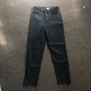 Black Jeans with Velvet Details